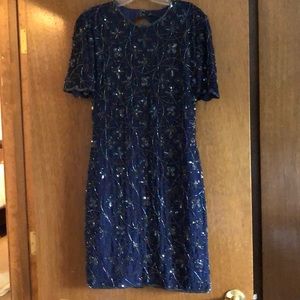 Attractive, Navy Blue Cocktail Dress